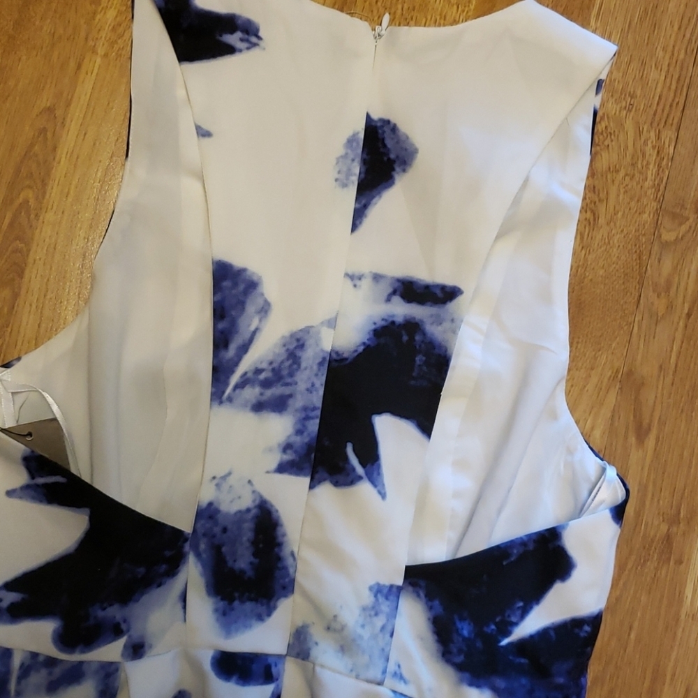 NWT Lulu's Seeing Chic dress blue/white S - Picture 5 of 6